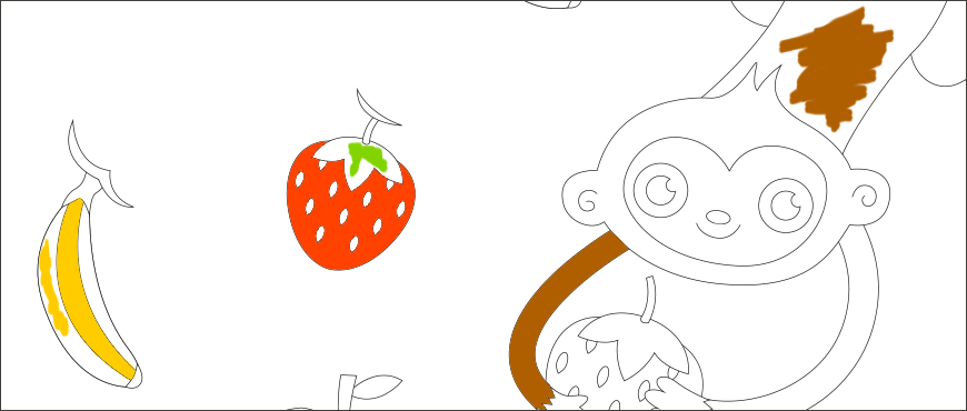 gioca-con-scimmi-cuore-di-frutta
